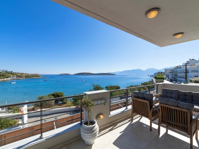 Modern Apartment Frontline Beach For Sale In Agios Nikolaos Crete